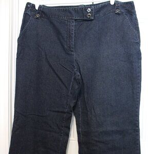 High waist, wide leg, Talbots jeans 18W